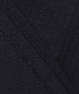 ANY SIS 【吸水速乾・UVケア・接触冷感】コンフォートジャージー ブラウス ネイビー