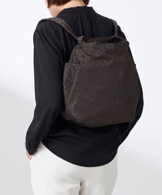 Y'SACCS 【大人のおしゃれ手帖10月号掲載】市川実和子×Y'SACCS　ドット2WAYリュック チョコ