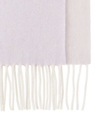 MOONBAT FURLA カシミヤ100%リバーシブルプチマフラー/幅20cm ライトパープル