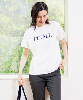 UNFILO 接触冷感カラーロゴT オフ×ブラック