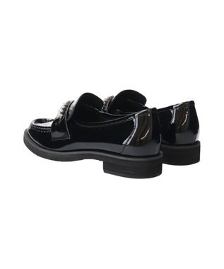 Bridget Birkin 【Bridget Birkin】ラインストーンローファー ブラックエナメル