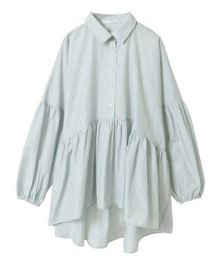 Green Parks ・ＥＬＥＮＣＡＲＥ　ＤＵＥ　ストライプシャツチュニック Mint