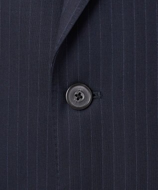 GOTAIRIKU 横に伸びる【TasmaniaWool/タマニアウール】ストレッチ スーツ（ネイビーストライプ） ネイビー系1