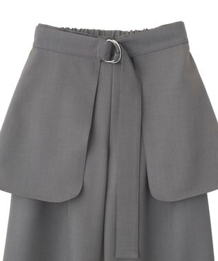 earth music&ecology 【予約】【2WAY】ラップスカート付きパンツ グレー