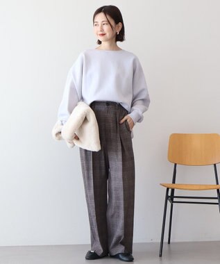 AMERICAN HOLIC 【WEB限定】袖タックコクーンポンチプルオーバー Light Gray