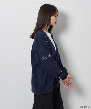 earth music&ecology Ｖｉｌｌａｉｎｓ　マレフィセント／ニットカーディガン Navy