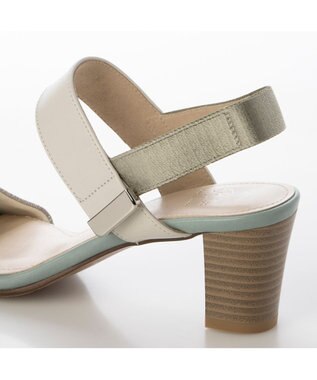 Riz raffinee <Riz raffinee>金具付きスクエアトゥサンダル アイボリー