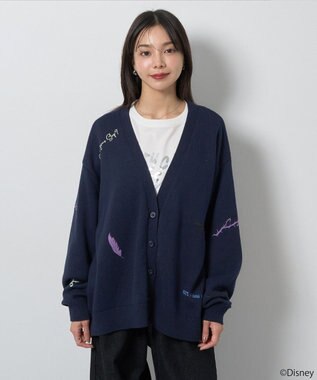 earth music&ecology Ｖｉｌｌａｉｎｓ　マレフィセント／ニットカーディガン Navy