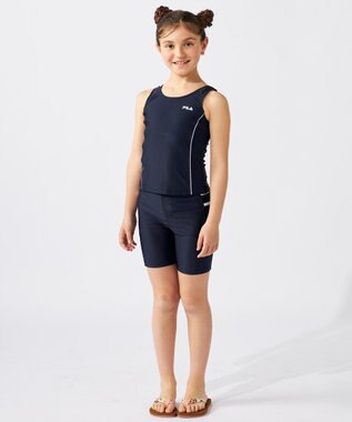 OP／FILA 【FILA】大きいサイズ｜タンクトップ＆スパッツスクール水着 180㎝ ネイビー×ホワイト