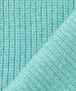 自由区 L 【カタログ掲載】カラーメランジ ニット ターコイズ