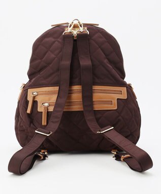 LA BAGAGERIE 撥水ナイロンキルティング3WAYリュック ワイン