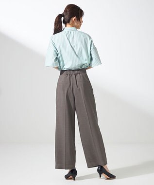 ANY SIS 【洗える】ペタルスリーブ シャツ ミントストライプ