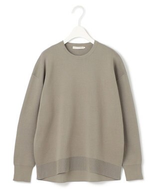 ICB 【WEB限定カラーあり・洗える】コットンポリエステルスムース  ニットプルオーバー カーキ系