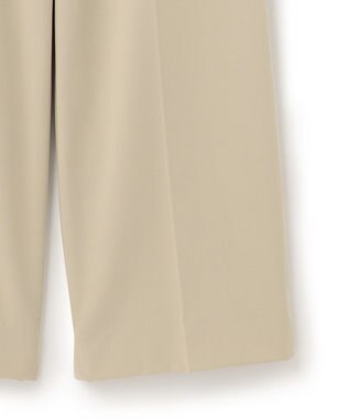 ICB 【洗える】T/Rドライギャバ  ワイドストレートパンツ ベージュ系