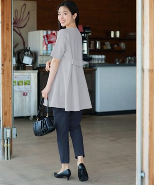 Tiaclasse 【おのののかさん着用 】「冷凛（ひやりん）」カノコバックフレアカットソー グレー