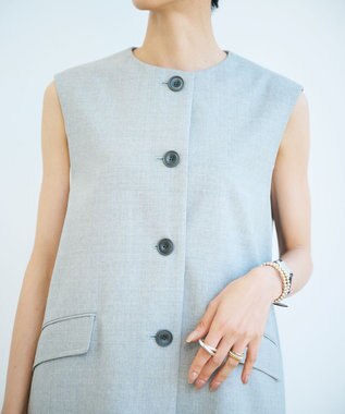 #Newans チュニックジレ グレー