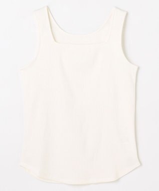 ANY L テレコタンクトップ アイボリー
