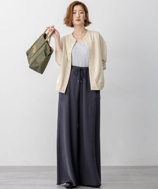 23区 【SLOW/一部店舗限定】好評につき新色追加！ラメリブジャージー タンクトップ アイボリーラメ