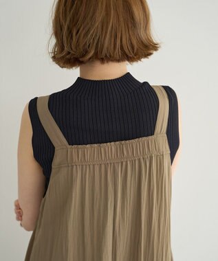 YECCA VECCA 【UVカット/接触冷感/遮熱】COOLコクーンサロペット Khaki