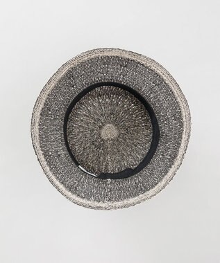 AURORA 【 LANVIN en Bleu （ランバン オン ブルー）】天然風サーモクロッシェハット オフホワイト