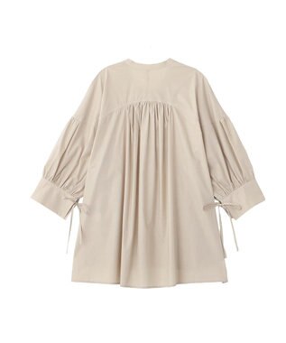 YECCA VECCA 【ORGABITS】5分袖スキッパーシャツ Beige