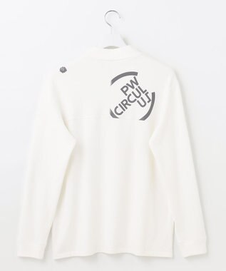 PW CIRCULUS 【MEN】ポケット 長袖 モックネック シャツ ホワイト系