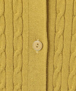 ANY SIS L ケーブルニット カーディガン シトラスイエロー