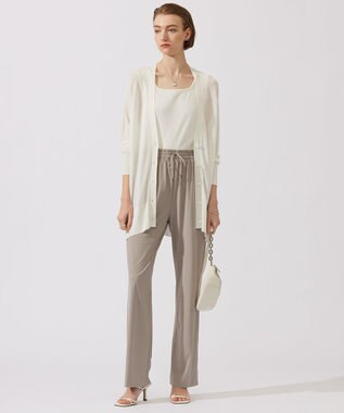 ICB 【洗える】 ドライシンセティックハイゲージ カーディガン オフホワイト系