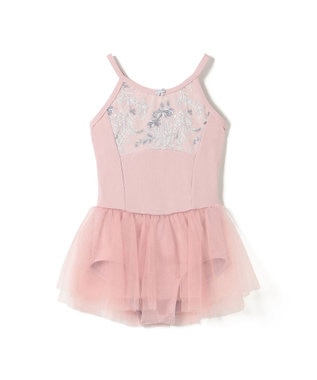 Chacott スカート付レオタード グレイッシュローズ