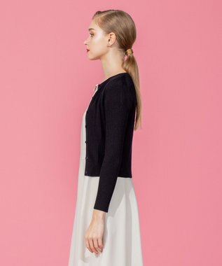 TOCCA 【洗える】SILK RIB CARDIGAN カーディガン ブラック系