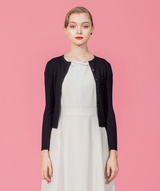 TOCCA 【洗える】SILK RIB CARDIGAN カーディガン ブラック系