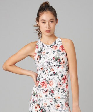 Chacott Chacott BALANCE ホリデーローズブラトップ ホワイトプリント