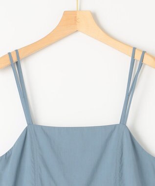 組曲 【矢野未希子さん着用】エアリーギャザー キャミソールワンピース ブルー系