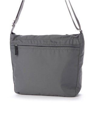 Y'SACCS ナイロンタフタショルダーバッグ たて型 ダークグレー