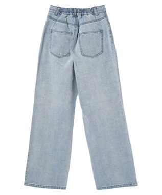 earth music&ecology タックルーズデニムパンツ Light Indigo