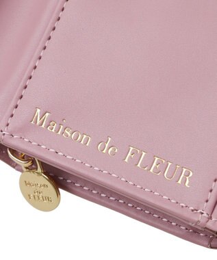Maison de FLEUR ボリュームリボンウォレット Black