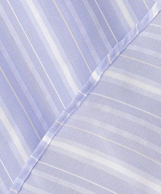 J.PRESS LADIES L 【洗える】SHEERストライプ ペプラム シャツ ブラウス サックスストライプ系