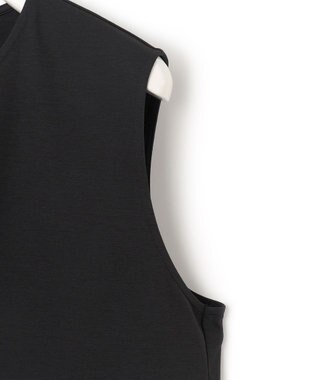 ICB L 【人気のため新色追加・洗える】 ジャージコンビドレス ブラック×セルリアン系