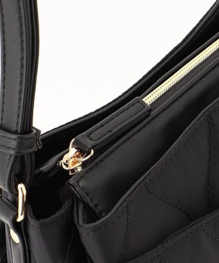 LA BAGAGERIE 【MONICA】キルティングショルダーバッグ ブラック