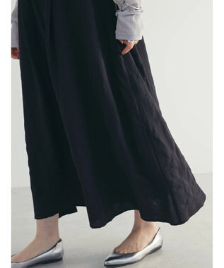 Green Parks ａ．バックギャザーキャミワンピース Black