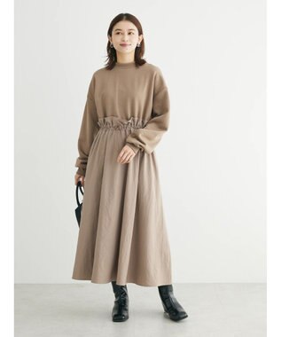 Green Parks ・ＳＵＧＡＲ　ＳＰＯＯＮ　ドロストドッキングワンピ Brown