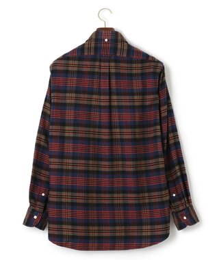 J.PRESS MEN マルチチェックコットンネルシャツ ネイビー系3