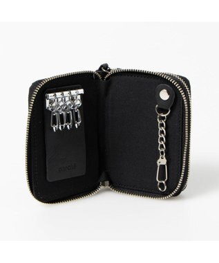 UNBILLION ペルケ perche / イタリアンレザー・ジャバラカードキーケース ブラック