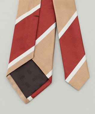 GOTAIRIKU 【日本製】西陣ネクタイ＿BEIGE レッド系1