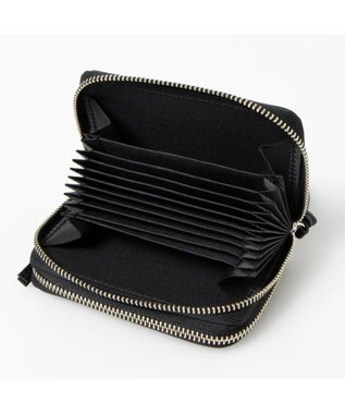 UNBILLION ペルケ perche / イタリアンレザー・ジャバラカードキーケース ブラック