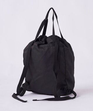 OP／FILA 【Reebok】ブランドロゴ入り巾着型ナップサック ブラック