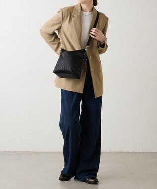 russet クラウズナイロン2WAYミニショルダーバッグ(CE-1683) Black