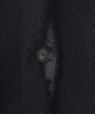 自由区 S FLUFFYステンカラー コート ブラック系