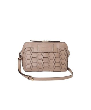 LA BAGAGERIE 【veganview】v piece mesh shoulder bag グレージュ