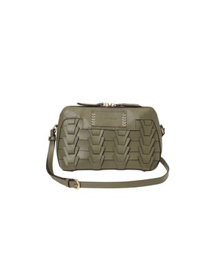 LA BAGAGERIE 【veganview】v piece mesh shoulder bag グレージュ